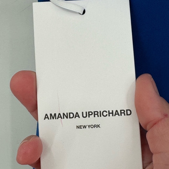 Amanda Uprichard Flowy Dress size M Blue Sexy Sleeveless NWT‎ - Picture 5 of 7